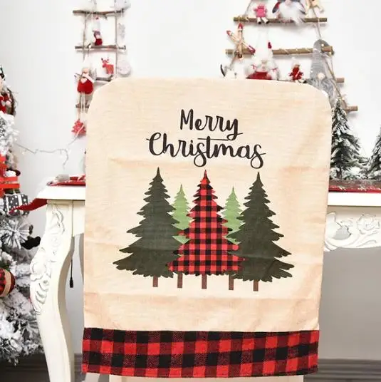 4/6/8pcs Christmas Chair Cover - Embroidery Xmas Tree review and price
