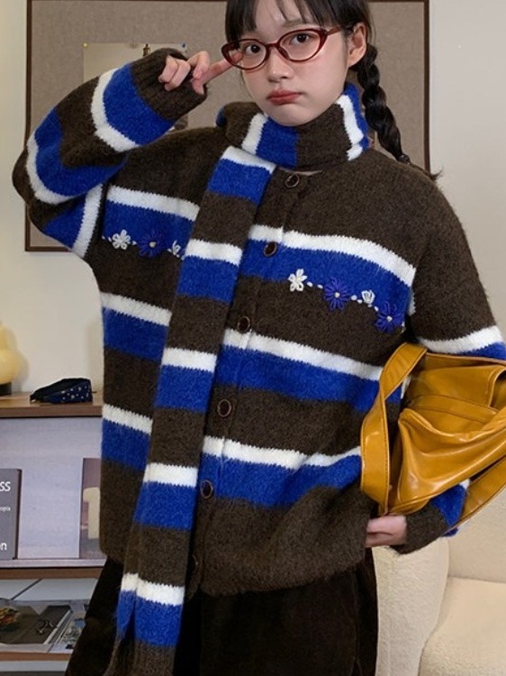 Retro Loose Women's Knitted Ca - Embroidery Online Designs review and price