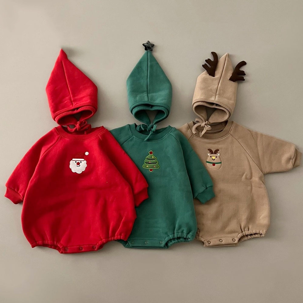 Baby Christmas Romper with Hat - Embroidery Xmas Tree review and price