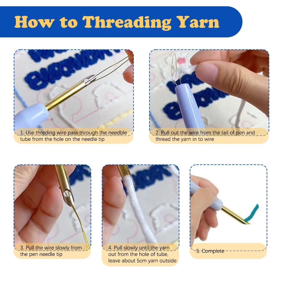 DIY Punch Needle Kits Mushroom - Punch Needle Handle review and price
