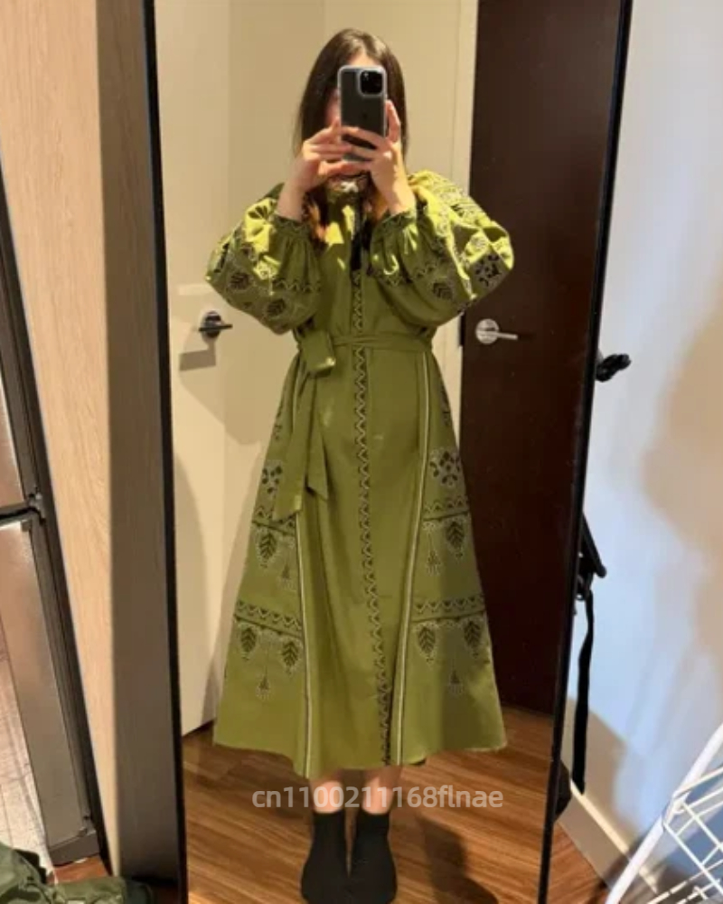 European Retro Ethnic Style Dr - Embroidery Abaya review and price