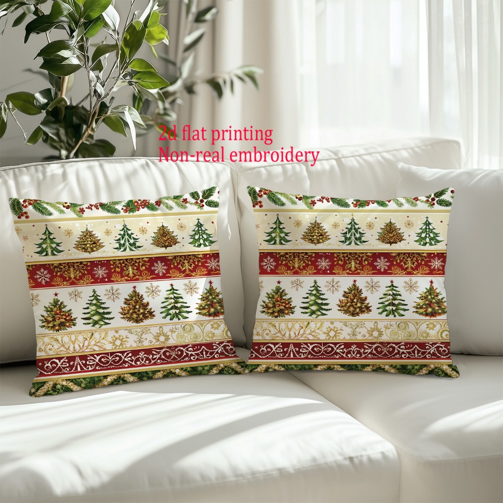 2pcs, 2D Flat Merry Christmas  - Embroidery Xmas Tree review and price