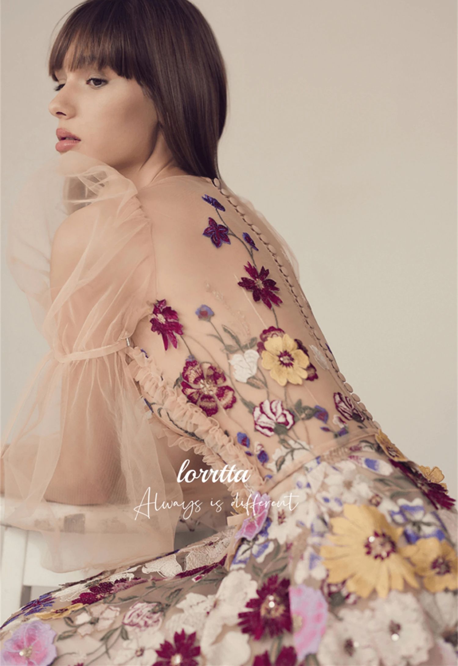 Luxury Party Dress Line A Even - Embroidery Abaya review and price