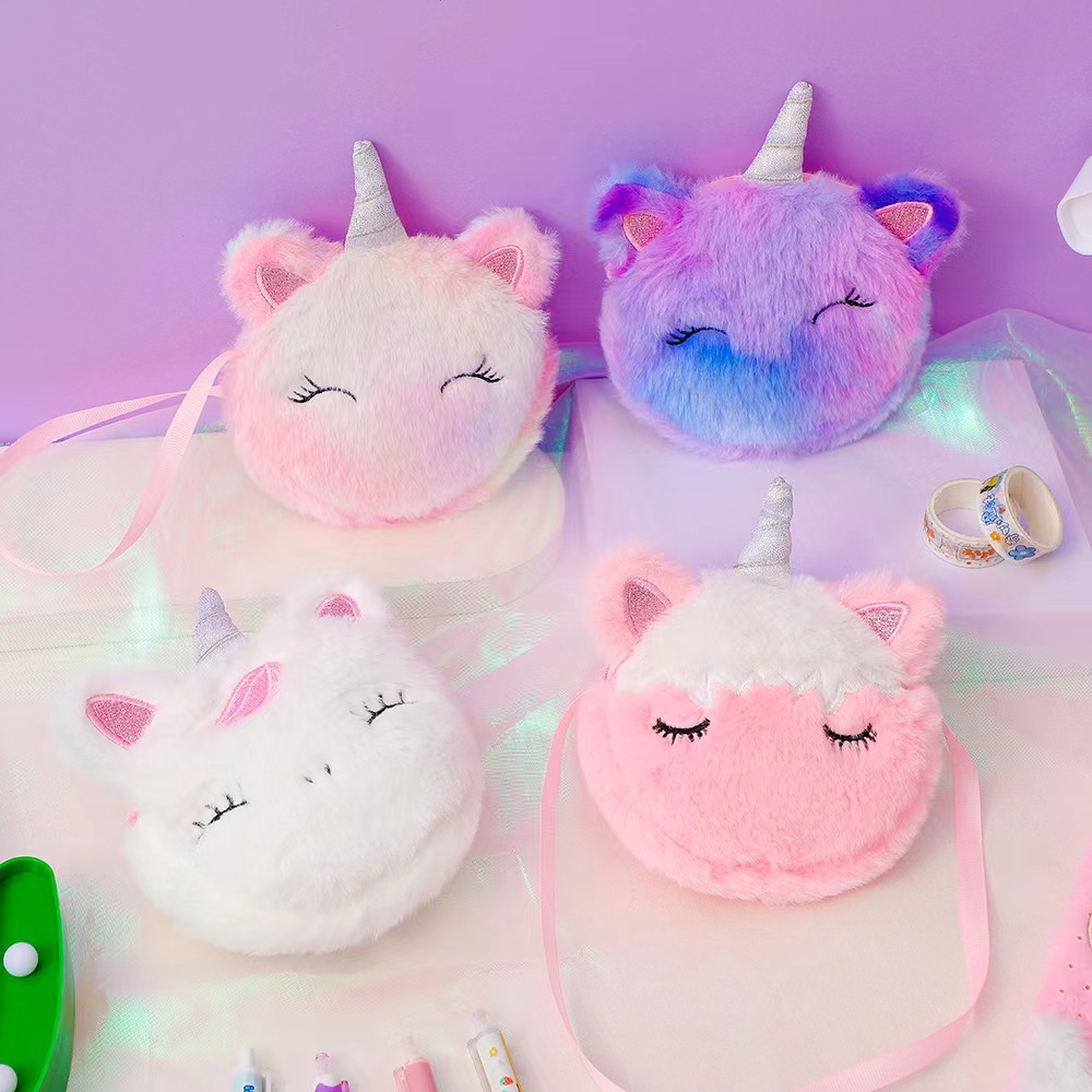 Kids Fashion Plush Shoulder Ba - Embroidery Unicorn review and price