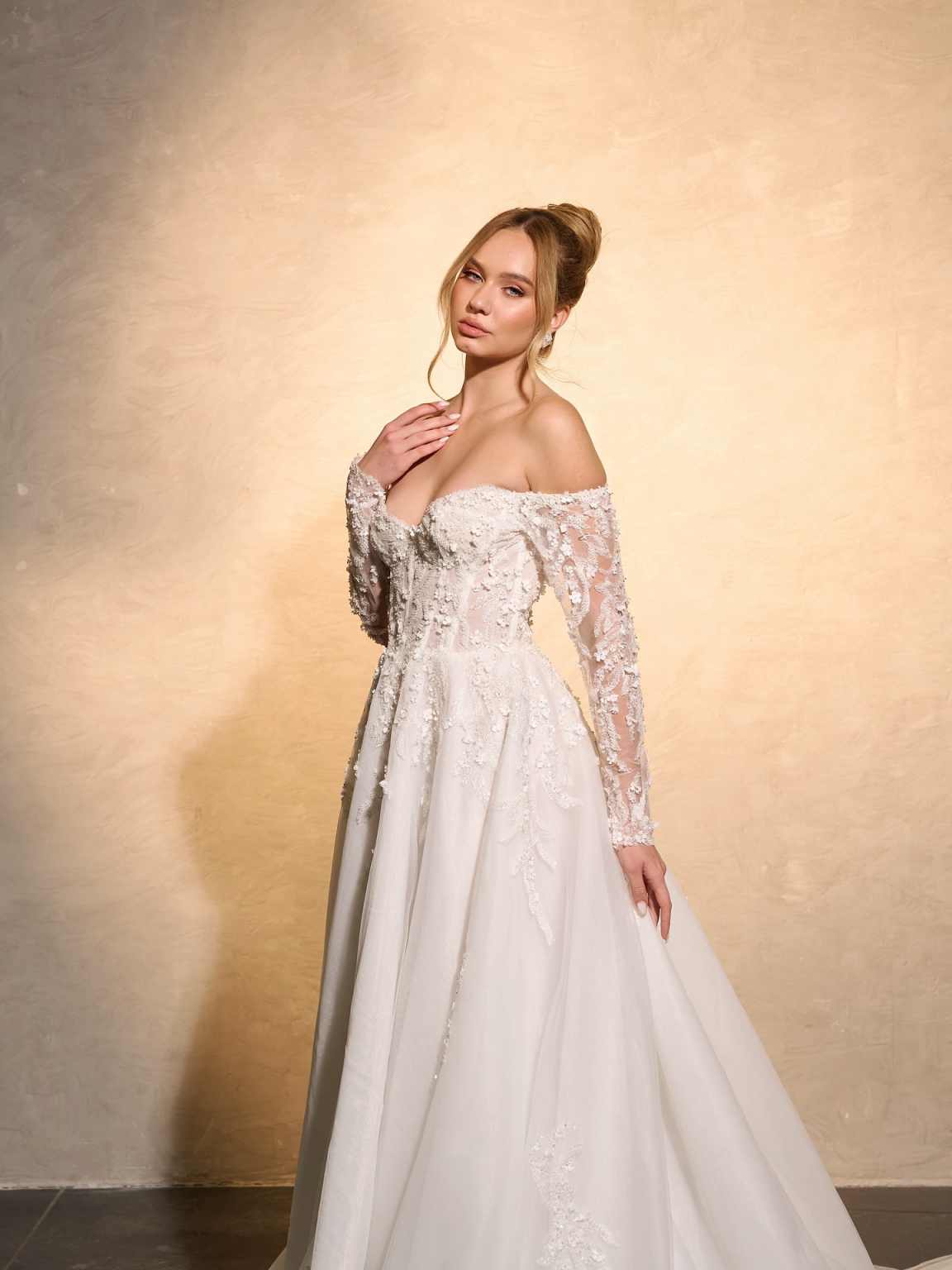 Elegant Wedding Dress A-Line L - Embroidery Online Designs review and price