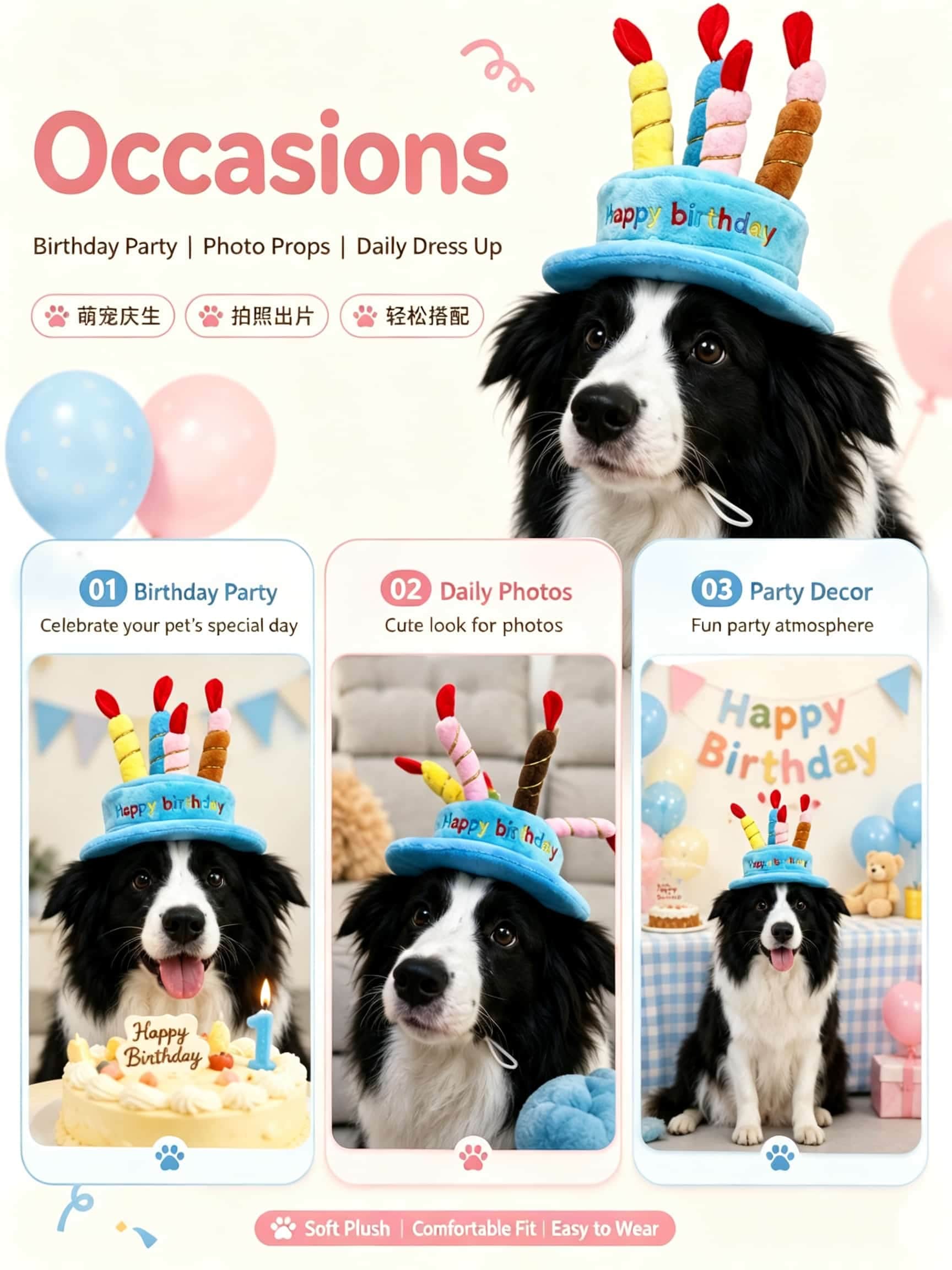 Lovely Pet Birthday Costume Ha - Embroidery Design Love review and price