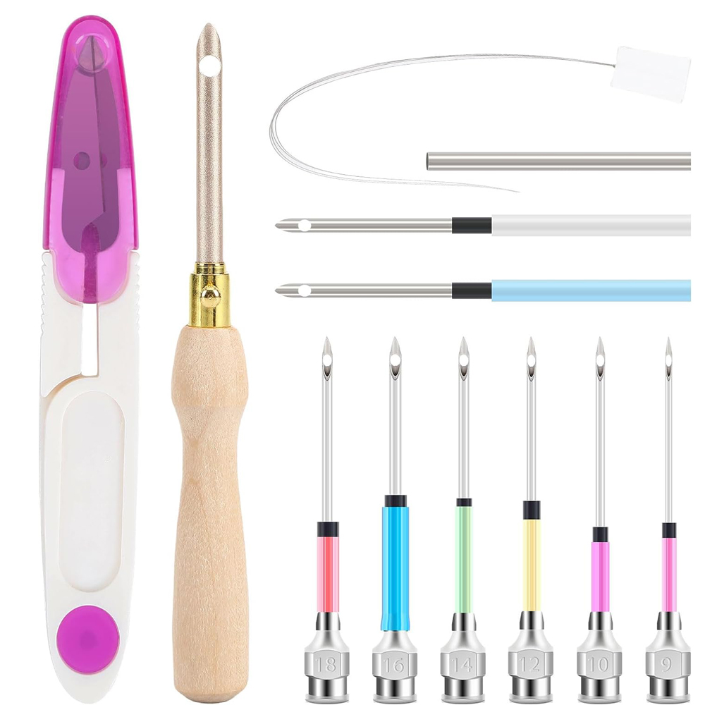 13Pcs Punch Needle Kit Adjusta - Punch Needle Handle review and price