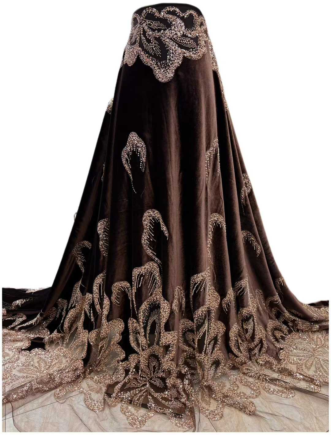 African Velvet Beaded Heavy La - Embroidery Abaya review and price