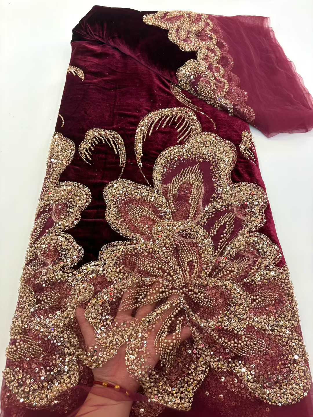 African Velvet Beaded Heavy La - Embroidery Abaya review and price