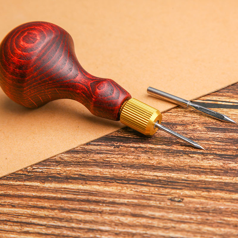 1Set DIY Leather Punch Awl Woo - Punch Needle Handle review and price
