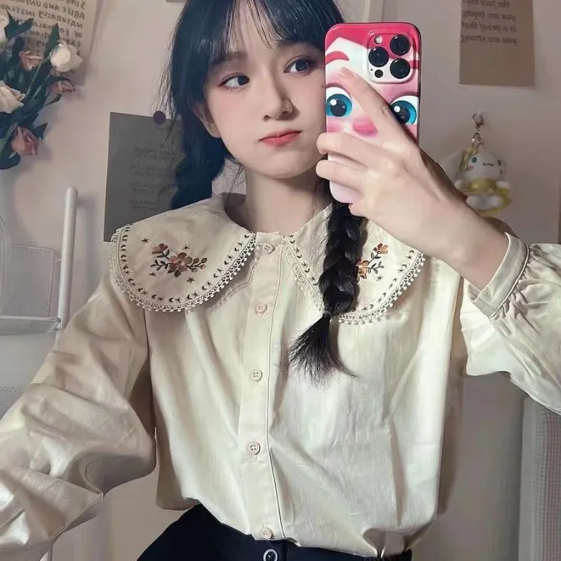 Shirts Women Japan Style Embro - Embroidery Design Love review and price