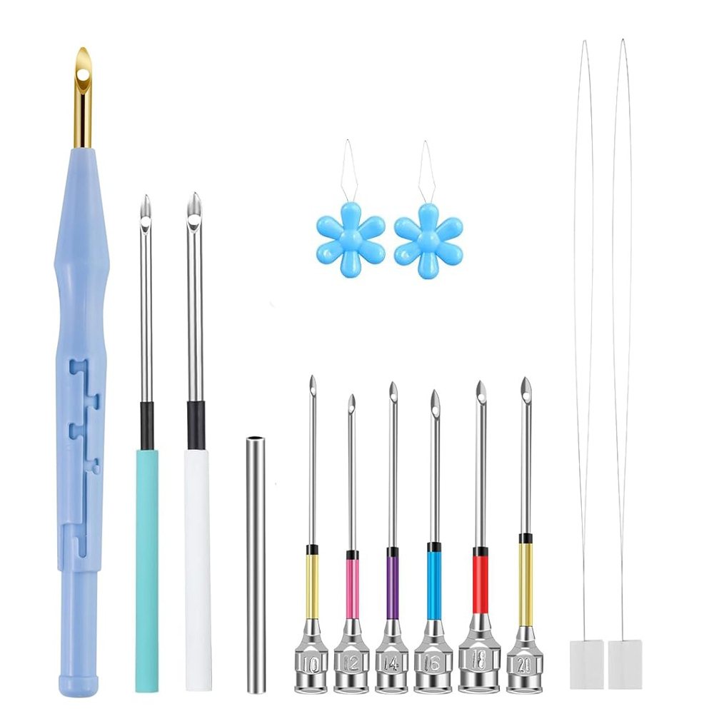 14PCS Punch Needle Set Adjusta - Punch Needle Handle review and price