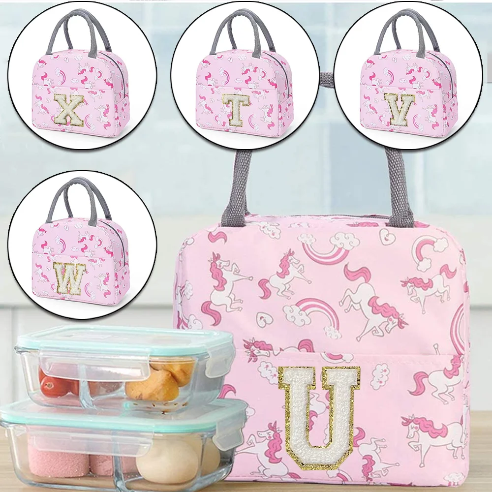 Insulation Lunch Bag Cute Unic - Embroidery Unicorn review and price
