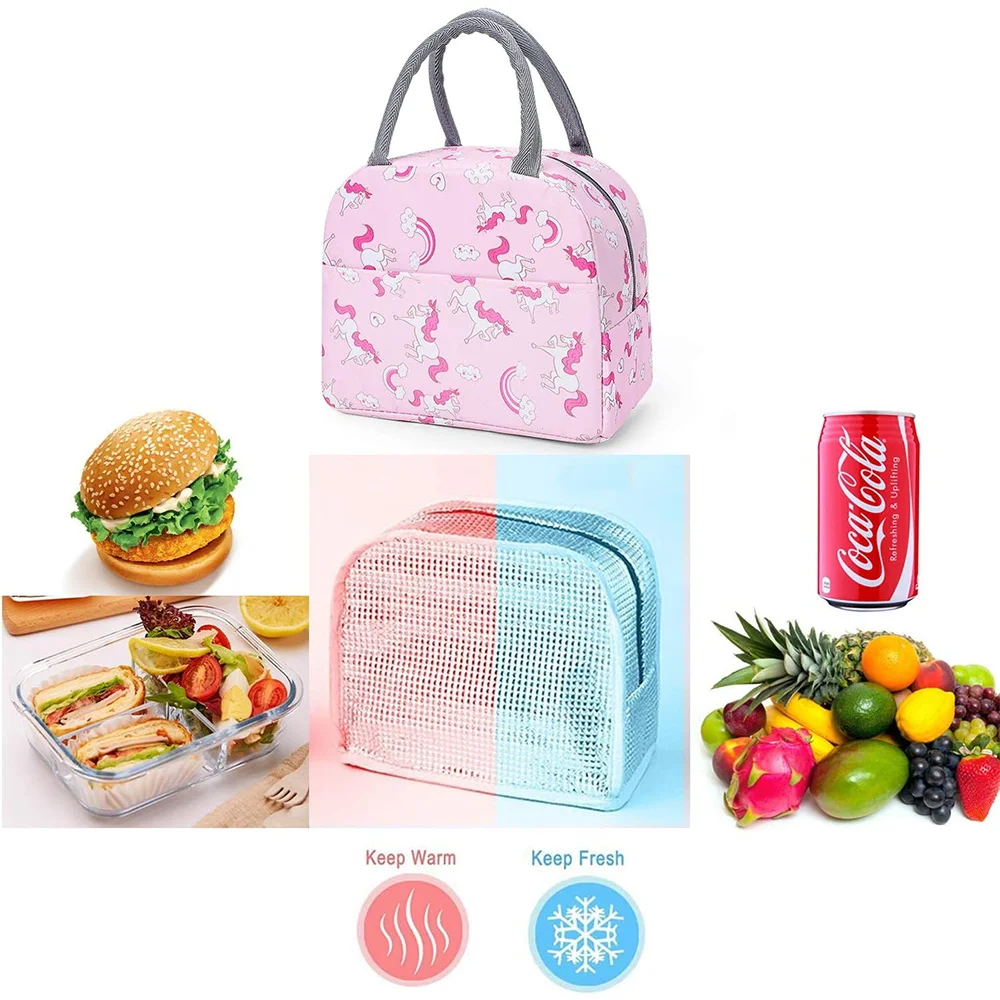 Insulation Lunch Bag Cute Unic - Embroidery Unicorn review and price