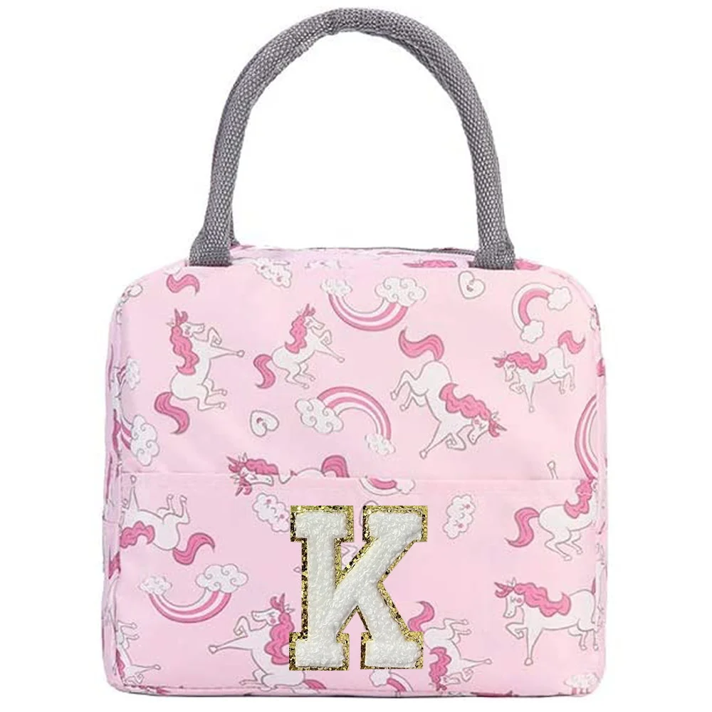 Insulation Lunch Bag Cute Unic - Embroidery Unicorn review and price