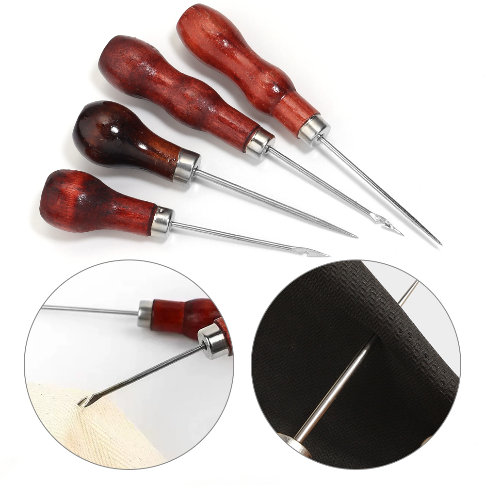 Wooden Handle Awls DIY Leather - Punch Needle Handle review and price