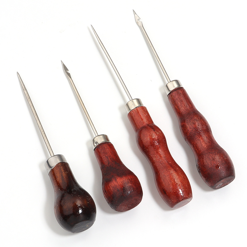 Wooden Handle Awls DIY Leather - Punch Needle Handle review and price