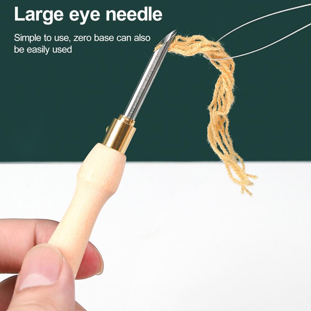 Embroidery Needle Wooden Handl - Punch Needle Handle review and price