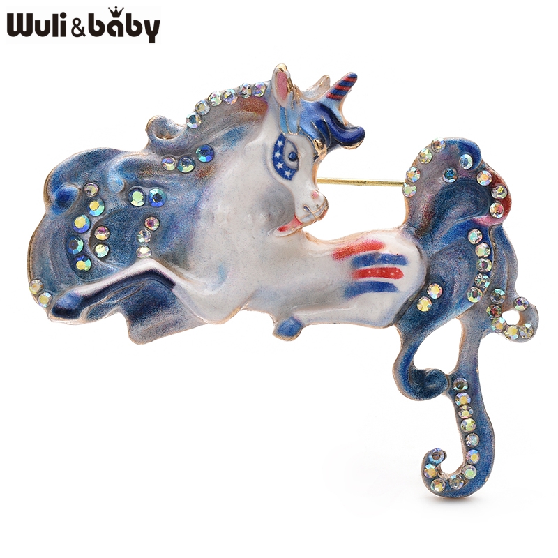 Wuli&baby Beautiful Enamel Hor - Embroidery Unicorn review and price