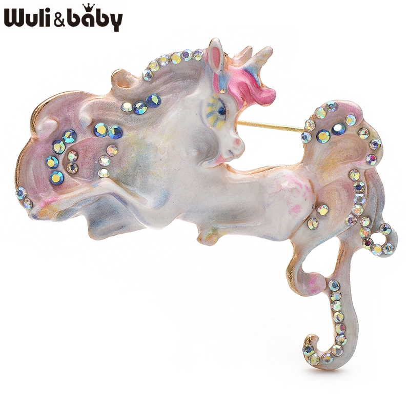 Wuli&baby Beautiful Enamel Hor - Embroidery Unicorn review and price