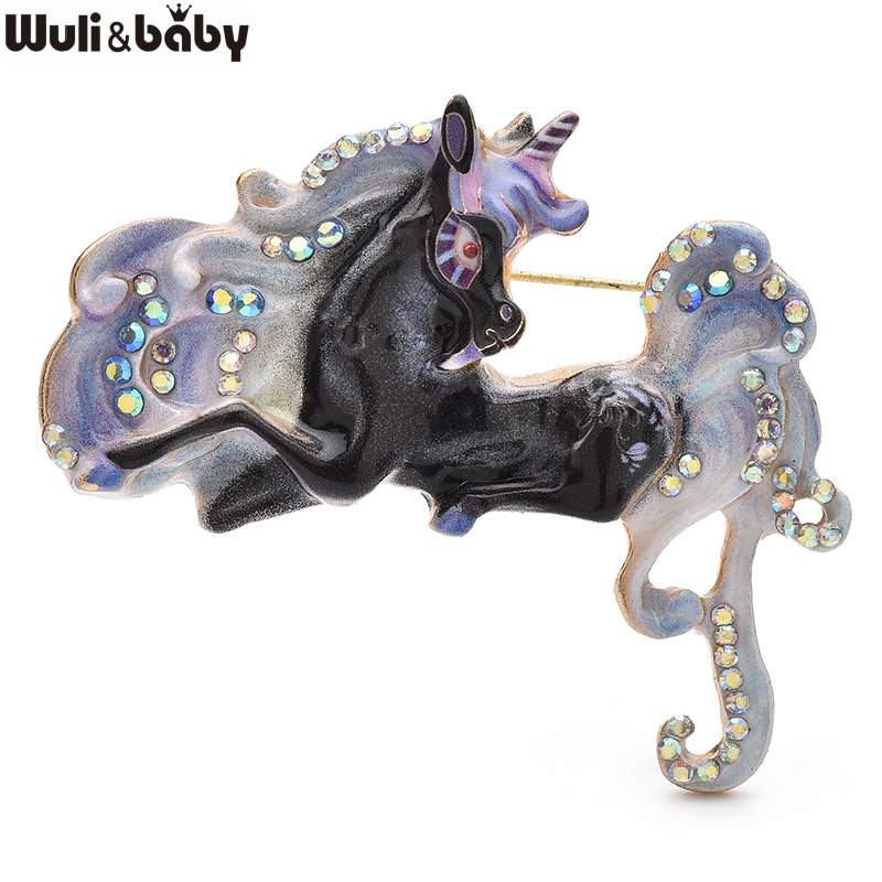 Wuli&baby Beautiful Enamel Hor - Embroidery Unicorn review and price