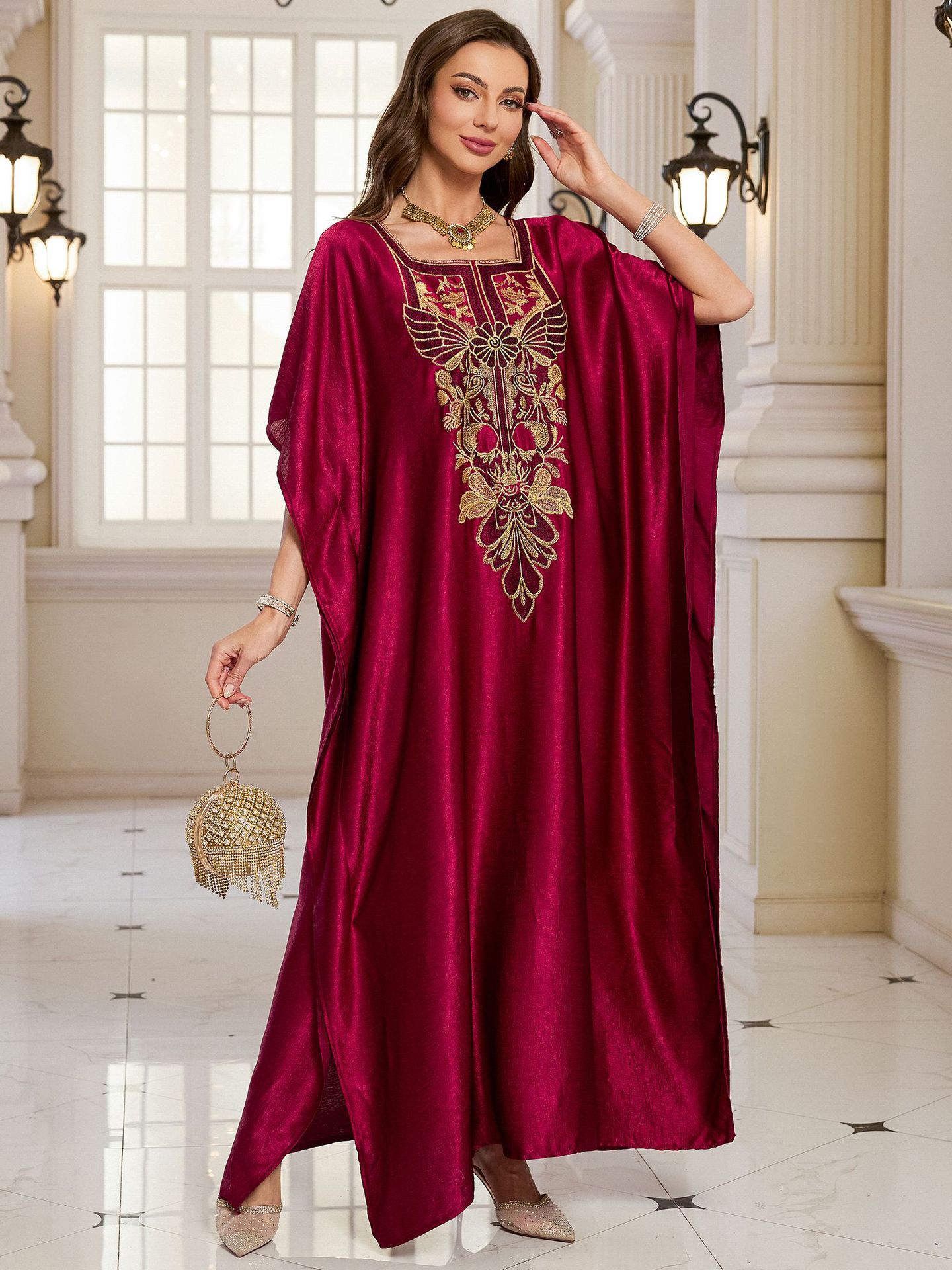Beach Kaftans for Women Shinin - Embroidery Abaya review and price