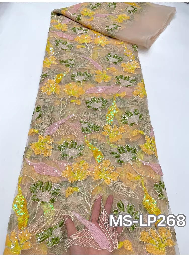 1yard Luxury Double color bead - Embroidery Abaya review and price