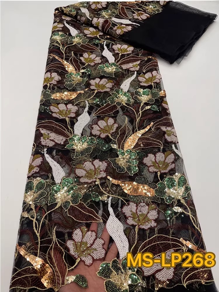 1yard Luxury Double color bead - Embroidery Abaya review and price