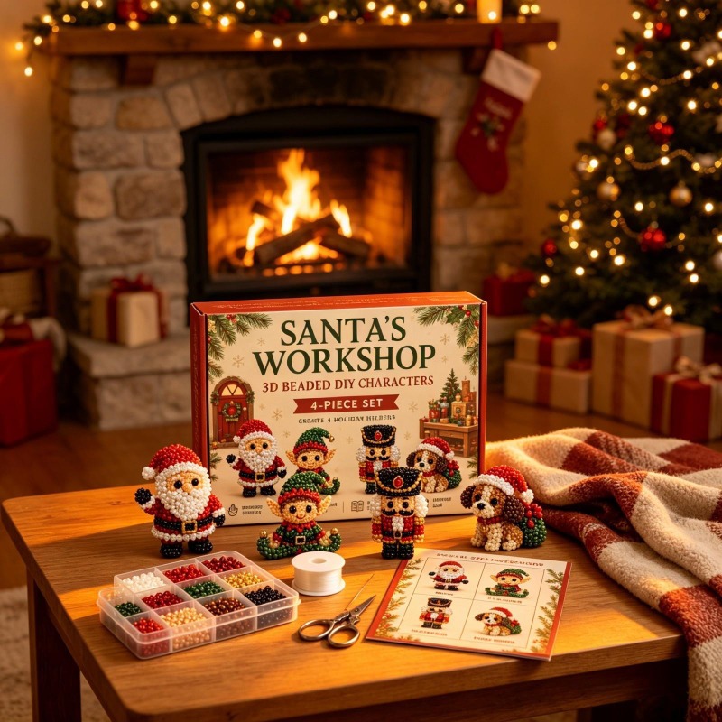 3D Pearl Christmas Kitten Art  - Embroidery Xmas Tree review and price