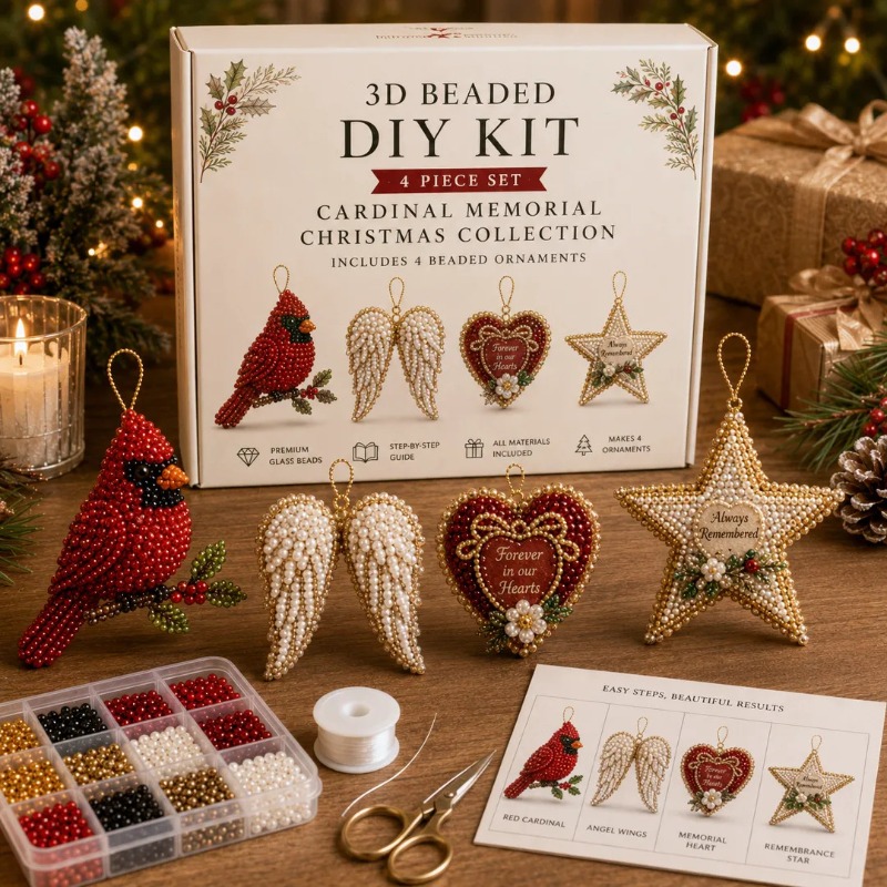 3D Pearl Christmas Kitten Art  - Embroidery Xmas Tree review and price