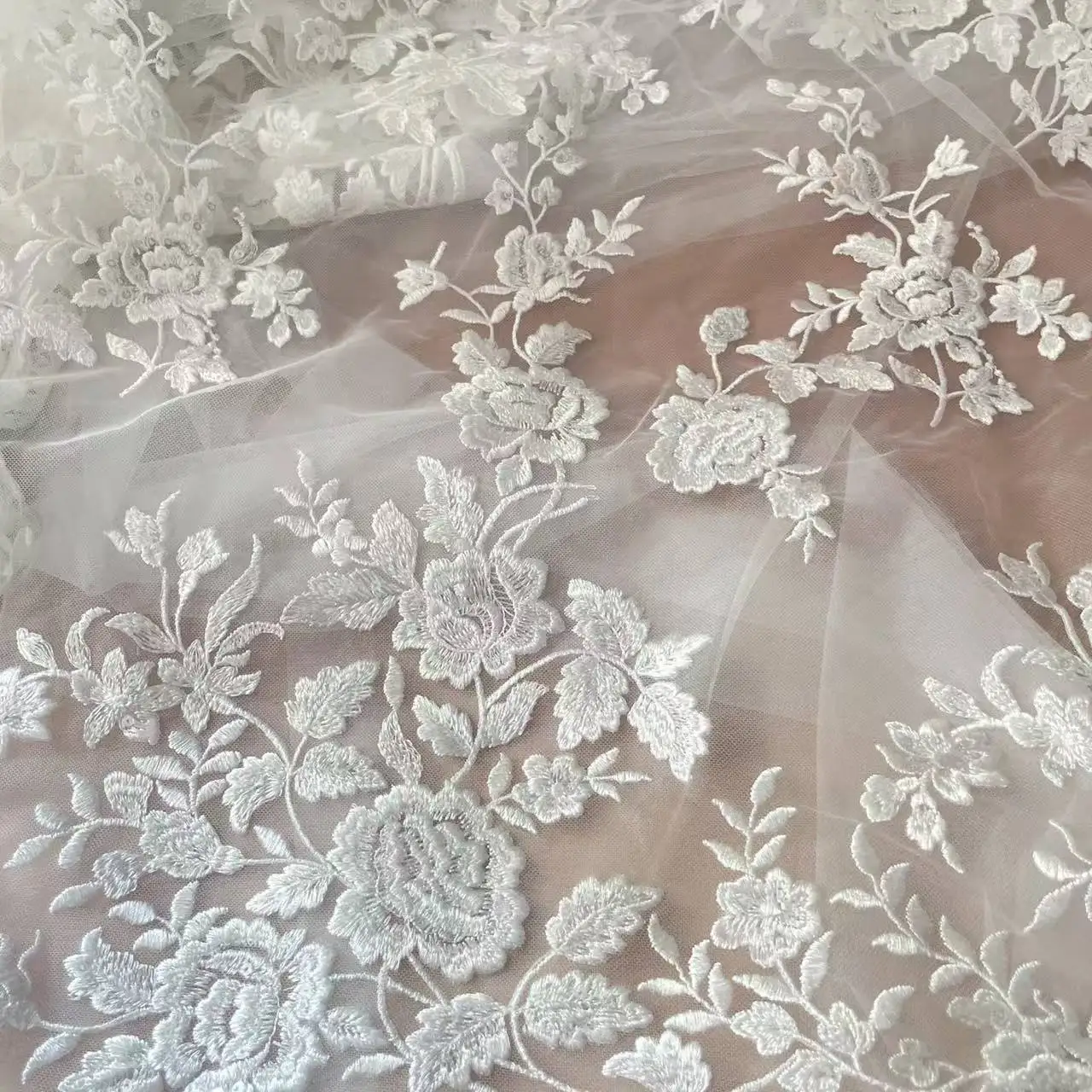 French Embroidered Lace Fabric - Embroidery Abaya review and price